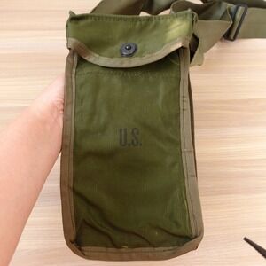 Vintage US Military Olive Green Ammo Pouch Ammunition Magazine Pocket Bag 80s